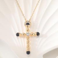 Encanto Collar con colgante de cruz creativo y personalidad de moda para mujer. - details 5