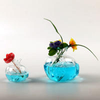 Vaso De Vidrio Pera Granada Para Decoración Del Hogar Y Flores Vaso Creativo Nórdico Para Frutas Y Flores Sin Marca Proveniente De China Continental - details 2