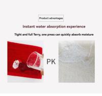 Toalla De Algodón Navideña Absorbente Bordada Para El Hogar Pack De 3/4 Toallas Rectangulares De Terciopelo Mecánica Lavable - details 7
