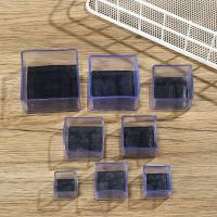 Juego De 4 Pads De Silicona Transparentes Para Patas De Mesa Y Sillas Cubiertas Con PVC Capa Inferior Redonda Protector De Piso Para Muebles Antideslizantes - details 9
