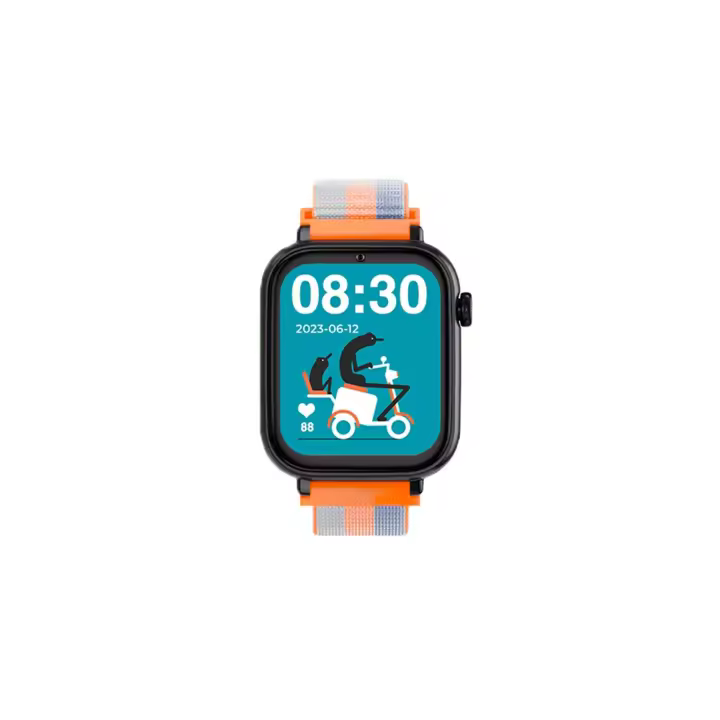 Reloj gps niño SaveFamily Relojes con GPS SaveWatch Plus 4G Reloj Inteligente niño Llamada Vídeo Face ID Correas Personalizables UltraSlim Fondos Pantalla Musica Bluetooth App Store Tela Orange Save Family relojes inteligentes smartwatch NO INCLUYE SIM - 1