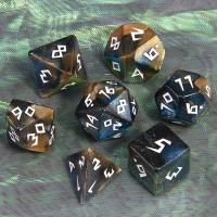 Juego De Dados Poliedros DND 7 Piezas Acrílico Colores Mezclados Y Brillo Juegos De Mesa RPG Souvenir Entretenimiento - details 28