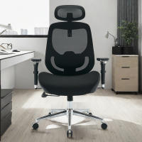 Silla de Oficina ergonómica con reposabrazos ajustables en 4D para personas Altas, Silla Alta de rejilla, soporte lumbar, reposacabezas para oficina en casa, función de inclinación de 120 - details 0