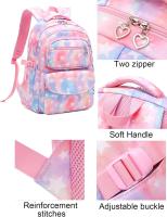 Goldwheat Mochila Escolar Secundaria Mochila con Luz Pull Impermeable con Estampados de Estrellas y Bolsa PARA EL Almorzo - details 3