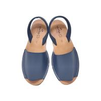 Sandalias Unisex Menorquinas Abarcas en Piel - Mod. 778 - Marca: Sevillas - Colores: Marino Cuero Blanco Negro Azulón - details 2