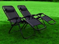 Maxia Market - Silla GRANDE XXL tumbona hamaca plegable de gravedad cero y resistente DURADERO con grosor del tubo de 25 mm para Playa Patio Jardín Camping al Aire Libre, 120 kg, 158x66x108 cm - details 2