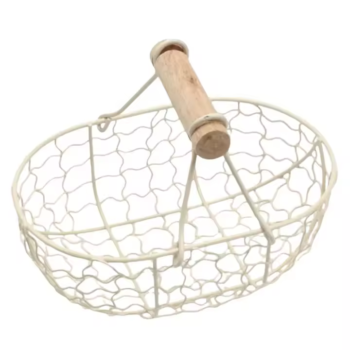 Cesta De Almacenamiento De Hierro Para La Cocina Organizador De Frutas Y Aperitivos Cesta Para Pan Y Alimentos Fotografía Propiedad Tamaño Approx 30x20x15cm - 1