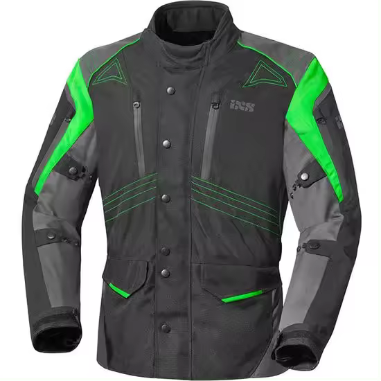 Ixs Chaqueta Tarel Verde Moto Textil Polioxford 600D Impermeable - 1