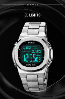 Reloj Digital Para Hombre SKMEI Con Pantalla Retroiluminada Contador De Retroceso Impermeable Cronógrafo Alarmas Fecha Reloj De Pulsera - details 8