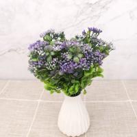 Ramo De Flores Artificiales Mini Berries Gypsophila Para Decoración De Casamiento Y Hogar Falsas Flores De Seda Para Arreglo Floral DIY - details 2