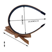 Diadema Antideslizante De Doble Capa Con Lazo Lateral Minimalista Y Moderna Para Mujer Diadema De Compresión Para El Cabello - details 0