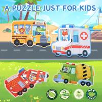 Puzzle para niños - Puzzle para niños, 6 Unidades, Rompecabezas de Rompecabezas, Juguetes para bebés de 3, 4, 5 años, Regalos educativos Montessori - details 2