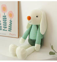 Muñeco De Peluche Conejo Con Orejas Largas Y Correa Juguetes De Peluche Para Niños Regalo De Cumpleaños Muñeco De Ropa - details 8