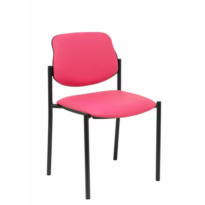 Piqueras Y Crespo Silla Fija Villalgordo Similpiel Rosa - 1