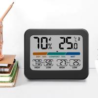 Medidor De Temperatura Y Humedad Digital Pantalla Grande Colorímetro Termohigrómetro Indicador De Comodidad Para El Hogar Recargable Con Batería - details 2