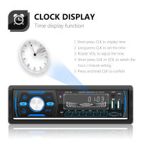 Receptor De Estéreo In-Dash 1Din 12V Para Coche Con Radio FM AM RDS Llamadas Hands-free 2 USB TF AUX Bluetooth Música Y Llamadas - details 9