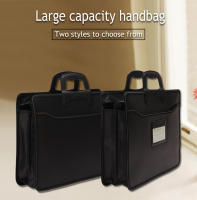 Bolso De Mano Para Portátil A4 Gran Capacidad Estuche De Almacenamiento Multicapa Para Reuniones Y Oficina Bolsa De Archivos - details 0