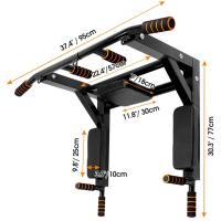 ALLINLIFE Barra dominadas pared dips Entrenamiento múltiple Máquina de dominadas Barra de dominadas multifuncional pull up Carga máx.200 kg - details 4