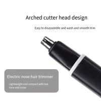 Aparato De Trimmer De Pelo Eléctrico Para Nariz Y Orejas Profesional Painless Pelacabelos Y Afeitadora De Cabello Recargable - details 6