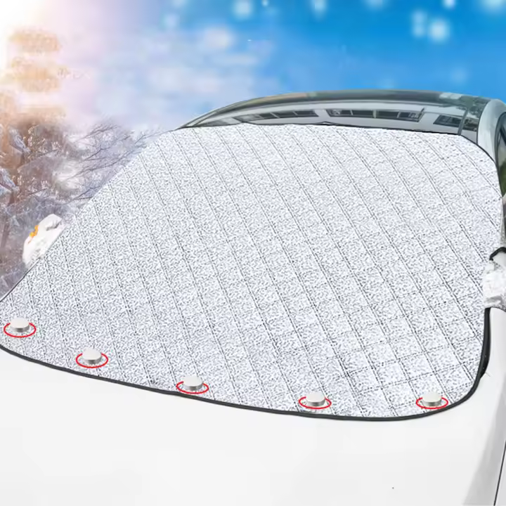 Cubierta De ParabrisasDe Coche Magnética Impermeable Para Invierno Con Protección Contra La Luz Y El Sol Cinco a Nueve Magnets - 1