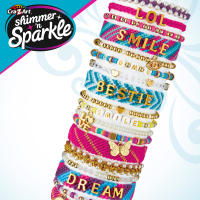 Cra-Z-Art Shimmer N Sparkle - Kit para hacer pulseras, juego de pulseras para niñas, incluye abalorios brillantes, perlas, cuentas heishi, alfabeto, cuentas geométricas de colores, manualidades niña, juguetes de niñas de 8 años - details 2