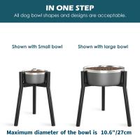 Soporte Ajustable De Metal Para Comida De Perro Grande Y Extra Grande Sin Cuenco Incluido Accesorio Para Mascotas - details 1