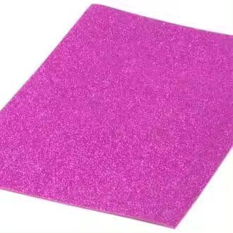 PRYSE Pack 10 laminas goma eva purpurina biodegradable fucsia 40x60 cm - 1