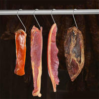 Juego de 12 ganchos de carnicero en forma de S, de 15 cm, en acero inoxidable, perfectos para colgar carne, pescado y barbacoa. - details 2