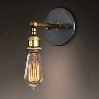Lámpara De Pared Individual Estilo Industrial Retro Para Dormitorio Sala De Estar Estudio Pasillo Escalera E27 Sin Bombilla Incluida Metal Negro - details 15