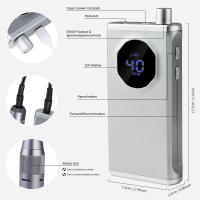 Máquina De Uñas Eléctrica Portátil Profesional 40000RPM Recargable Bajo Ruido Para Manicura Y Peluquería De Perros Herramienta De Esmeriladora De Uñas - details 11