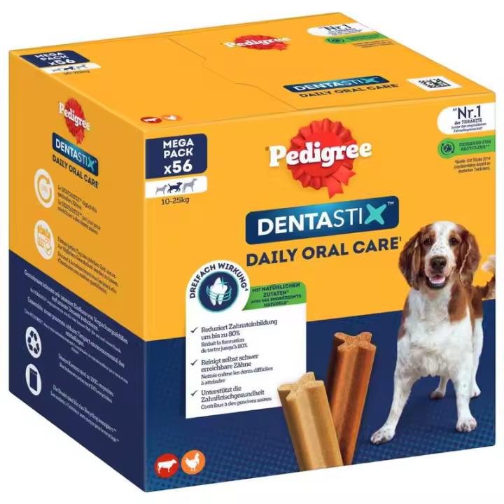 Dentastix Daily Oral Care Snacks para Perros Medianos - 56 Unidades - 1
