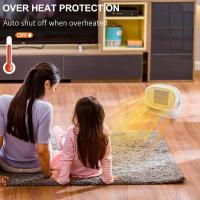 Calentador eléctrico para interiores de 500 W, mini calentador de espacio portátil con calefacción instantánea y protección - details 4