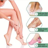 2 PCS Calcetines De Silicona Para Mujer Calzado De Hidratación Para Pies Secos Y Con Callos Cuidado De Los Pies Con Gel Suave - details 5