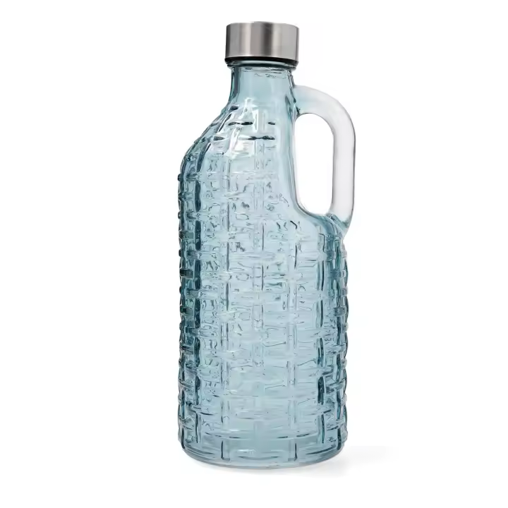 QUID CALYPSO Botella Mesa Vidrio Con Tapón 1L Azul - 1