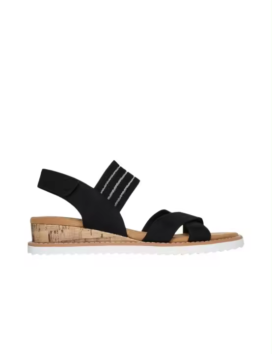 SKECHERS SANDALIA DESERT KISS 114130 BLK MUJER - 1