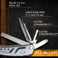 Herramienta Multifuncional DUTRIEUX Para Prensa De Tubos Múltiples Y Puzzle 3D Herramienta Foldable EDC De Metal Cuier Knife - details 4