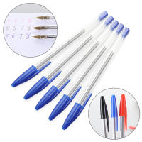 50Pcs Bolígrafos De Punto Redondo 1.0mm Azul Y Negro Plásticos Suministros Escolares Y De Oficina Larga Duración Escritura Suave Regalo Para Estudiantes - details 2