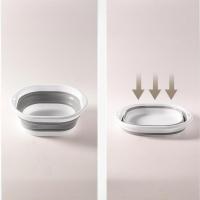 Grande Lavabo Plegable Portátil De Plástico Comprimido Para Uso Doméstico Y Viajes Lavado De Ropa Y Verduras - details 4
