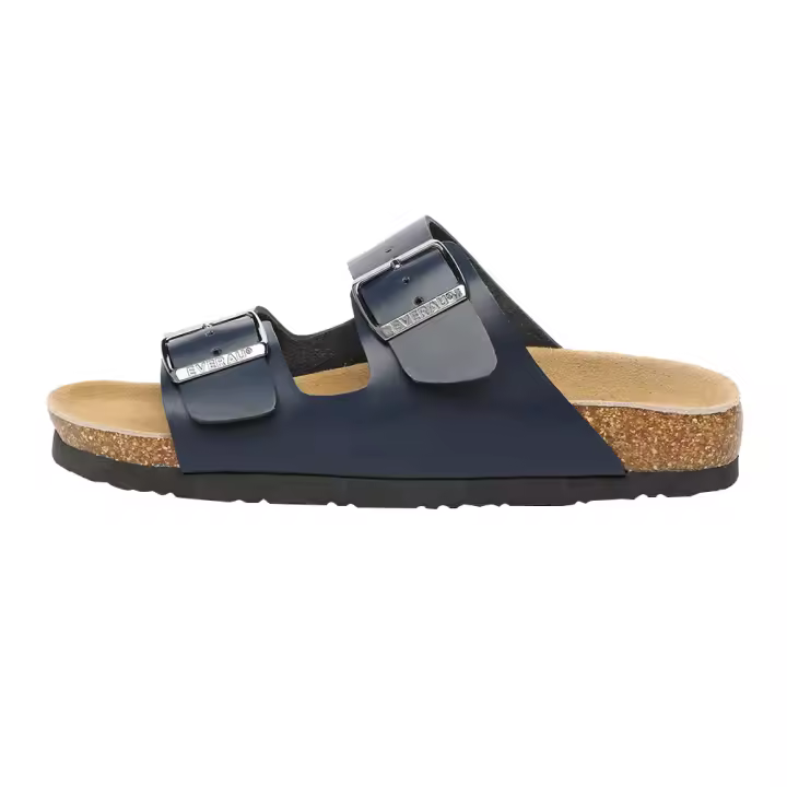 Sandalias australianas de mujer de cuero con doble hebilla, modernas y ligeras - Mallard - 1