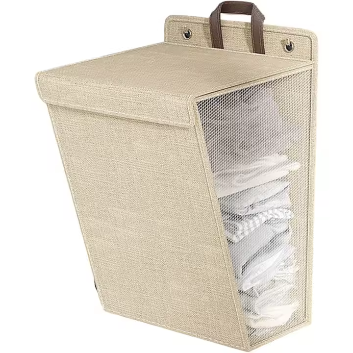 Cesta de ropa plegable con tapa y Asas, cesta de ropa impermeable Colgante, cesta para guarar juegos, cesta de ropa, Organizador de ropa, cesta de ropa Sucia - 1