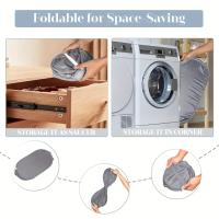 Cesta De Ropa Durable Y Plegable Con Malla Y Bolsillo Lateral Hamper De Almacenamiento De Ropa Con Reinforced Pop up - details 0