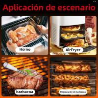 Termómetro De Carne Para Parrilla Y Cocina Inalámbrico Bluetooth Recargable Con Probing Impermeable Longitud De Alcance 800FT - details 4