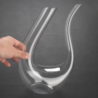 Decantador De Vino Creativo En Forma De Cisne 1500ml Con Caja De Regalo Cristal U-Shaped Separador De Vino Ecológico - details 7