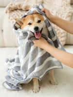 Toalla De Baño Para Perros Talla Grande Absorbente Y Secado Rápido Toalla De Cerdas De Coral Para Shiba Golden Después Del Baño - details 3