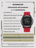 Reloj Digital SANDA Con Correa De Nylon Multifuncional Resistente Al Agua Para Estudiantes Reloj Deportivo Militar Con Alarma Y Pantalla LED - details 9