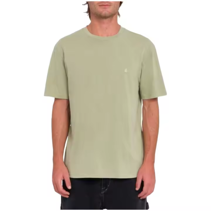 Camiseta Volcom modelo Solid Stone Emb Sst para hombre en color verde - 1
