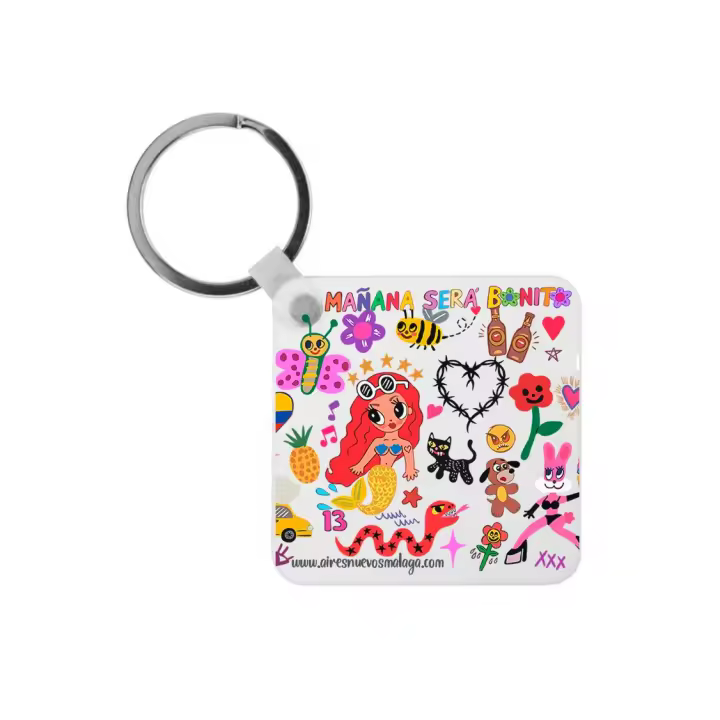 Llavero "Mañana será Bonito". Karol G. Original. Diseños propios. Personalizados. aires Nuevos - 1