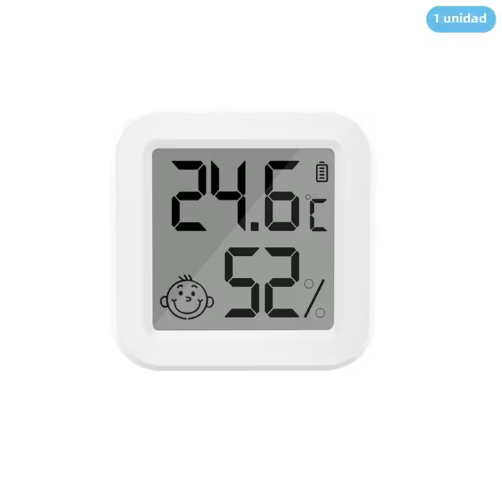 Sensor De Temperatura Y Humedad Tuya Bluetooth Con Pantalla LCD Mini Higrómetro Inteligente Control Remoto Por App Para El Hogar - 1