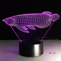 Lámpara De Escritorio LED 3D Ilusión De Avión Luz Nocturna Colorida Para Ambiente De Hogar Y Oficina Iluminación Táctil DC 5V - details 4
