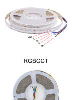Tira De LED Flexible RGBCCT RGBW RGB COB 12V 24V Con 576 768 840 LEDs/m Para Decoración Del Hogar Sin Puntos Ceros Colorido FOB - details 12